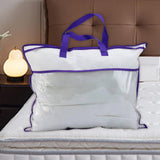 Maxbell Closet Organizer Moving Bag Clothes Organizer for Clothes Blankets Bed Sheet violet edge