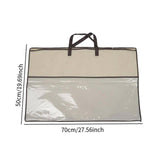Maxbell Closet Organizer Moving Bag Clothes Organizer for Clothes Blankets Bed Sheet brown edge
