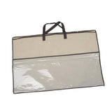 Maxbell Closet Organizer Moving Bag Clothes Organizer for Clothes Blankets Bed Sheet brown edge