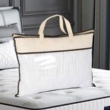 Maxbell Closet Organizer Moving Bag Clothes Organizer for Clothes Blankets Bed Sheet brown edge