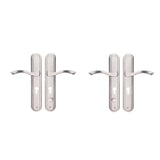Maxbell Security Door Handles Maintenance Modern Lever Handles for Hotel Office Home Left Opening