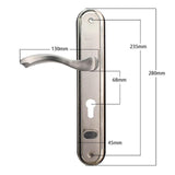 Maxbell Security Door Handles Maintenance Modern Lever Handles for Hotel Office Home Right Opening
