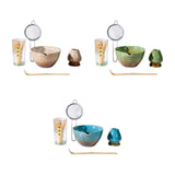 Maxbell 5x Matcha Tea Set Japanese Tea Making Tools Matcha Ceremony Gift Matcha Bowl Brown