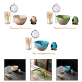 Maxbell 5x Matcha Tea Set Japanese Tea Making Tools Matcha Ceremony Gift Matcha Bowl Brown