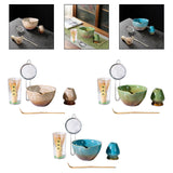 Maxbell 5x Matcha Tea Set Japanese Tea Making Tools Matcha Ceremony Gift Matcha Bowl Brown