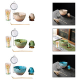 Maxbell 5x Matcha Tea Set Japanese Tea Making Tools Matcha Ceremony Gift Matcha Bowl Brown