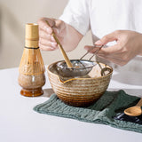 Maxbell 5x Matcha Tea Set Japanese Tea Making Tools Matcha Ceremony Gift Matcha Bowl Brown