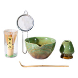 Maxbell 5x Matcha Tea Set Japanese Tea Making Tools Matcha Ceremony Gift Matcha Bowl Green