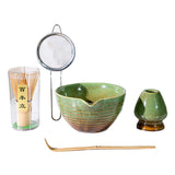 Maxbell 5x Matcha Tea Set Japanese Tea Making Tools Matcha Ceremony Gift Matcha Bowl Green