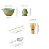 Maxbell 5x Matcha Tea Set Japanese Tea Making Tools Matcha Ceremony Gift Matcha Bowl Green