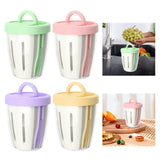 Maxbell Salad Cup with Fork Reusable Fruit Salad Storage Cup for Picnic Cereal Lunch Green