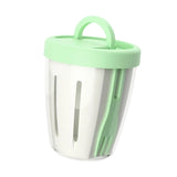 Maxbell Salad Cup with Fork Reusable Fruit Salad Storage Cup for Picnic Cereal Lunch Green