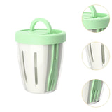 Maxbell Salad Cup with Fork Reusable Fruit Salad Storage Cup for Picnic Cereal Lunch Green
