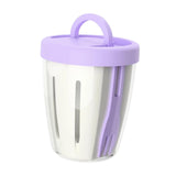 Maxbell Salad Cup with Fork Reusable Fruit Salad Storage Cup for Picnic Cereal Lunch Purple