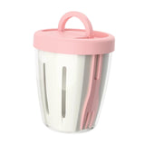 Maxbell Salad Cup with Fork Reusable Fruit Salad Storage Cup for Picnic Cereal Lunch Pink