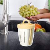 Maxbell Salad Cup with Fork Reusable Fruit Salad Storage Cup for Picnic Cereal Lunch Yellow