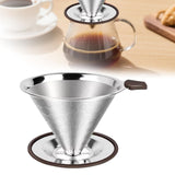 Maxbell Pour over Coffee Dripper Stainless Steel Fine Mesh for Indoor Outdoors Office 300 mesh
