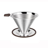 Maxbell Pour over Coffee Dripper Stainless Steel Fine Mesh for Indoor Outdoors Office 300 mesh