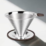 Maxbell Pour over Coffee Dripper Stainless Steel Fine Mesh for Indoor Outdoors Office 600 mesh