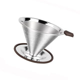 Maxbell Pour over Coffee Dripper Stainless Steel Fine Mesh for Indoor Outdoors Office 600 mesh