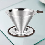 Maxbell Pour over Coffee Dripper Stainless Steel Fine Mesh for Indoor Outdoors Office 600 mesh