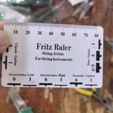 Maxbell Guitar String Action Gauge Ruler Universal Card Luthier Tool for Instruments