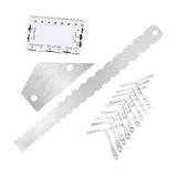 Maxbell Guitar String Action Gauge Ruler Universal Card Luthier Tool for Instruments