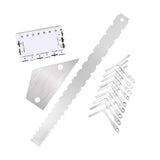 Maxbell Guitar String Action Gauge Ruler Universal Card Luthier Tool for Instruments