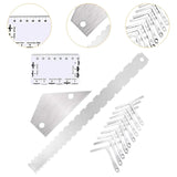 Maxbell Guitar String Action Gauge Ruler Universal Card Luthier Tool for Instruments
