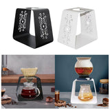 Maxbell Pour over Coffee Stand Stainless Steel Rack Drip Station for Office Bar Home white