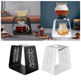 Maxbell Pour over Coffee Stand Stainless Steel Rack Drip Station for Office Bar Home white
