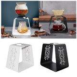 Maxbell Pour over Coffee Stand Stainless Steel Rack Drip Station for Office Bar Home white