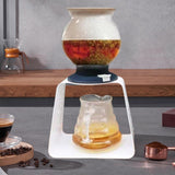 Maxbell Pour over Coffee Stand Stainless Steel Rack Drip Station for Office Bar Home white