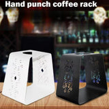 Maxbell Pour over Coffee Stand Stainless Steel Rack Drip Station for Office Bar Home white