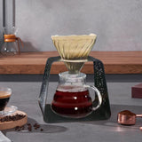 Maxbell Pour over Coffee Stand Stainless Steel Rack Drip Station for Office Bar Home black
