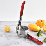 Maxbell Lemon Squeezer Juicer Handheld Versatile Stainless Steel Fruit Juicer Red S