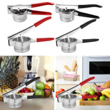 Maxbell Lemon Squeezer Juicer Handheld Versatile Stainless Steel Fruit Juicer Red S