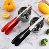 Maxbell Lemon Squeezer Juicer Handheld Versatile Stainless Steel Fruit Juicer Red S
