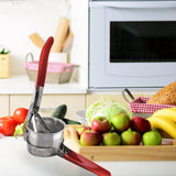 Maxbell Lemon Squeezer Juicer Handheld Versatile Stainless Steel Fruit Juicer Red S