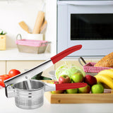 Maxbell Lemon Squeezer Juicer Handheld Versatile Stainless Steel Fruit Juicer Red L