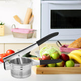 Maxbell Lemon Squeezer Juicer Handheld Versatile Stainless Steel Fruit Juicer Black L
