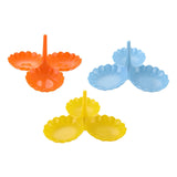 Maxbell Fruit Plate Stackable Modern Desserts Stand for Birthday Banquet Living Room Orange