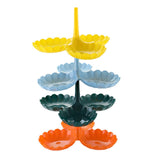 Maxbell Fruit Plate Stackable Modern Desserts Stand for Birthday Banquet Living Room Orange