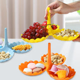 Maxbell Fruit Plate Stackable Modern Desserts Stand for Birthday Banquet Living Room Blue