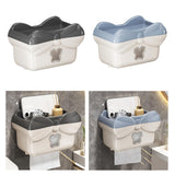 Maxbell Tissue Box Cover Stylish Non-slip Wipe Dispenser for Washroom Hotel Kitchen Dark Grey