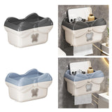 Maxbell Tissue Box Cover Stylish Non-slip Wipe Dispenser for Washroom Hotel Kitchen Dark Grey
