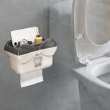 Maxbell Tissue Box Cover Stylish Non-slip Wipe Dispenser for Washroom Hotel Kitchen Dark Grey