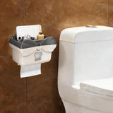 Maxbell Tissue Box Cover Stylish Non-slip Wipe Dispenser for Washroom Hotel Kitchen Dark Grey