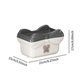 Maxbell Tissue Box Cover Stylish Non-slip Wipe Dispenser for Washroom Hotel Kitchen Dark Grey