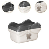 Maxbell Tissue Box Cover Stylish Non-slip Wipe Dispenser for Washroom Hotel Kitchen Dark Grey